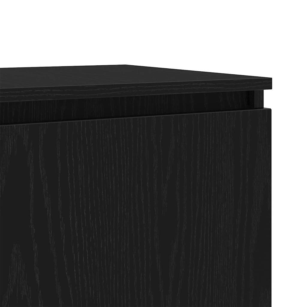 TV-skab Sort eg 140 x 38,5 x 36 cm Konstrueret træ