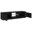 TV-skab Sort eg 140 x 38,5 x 36 cm Konstrueret træ
