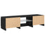 TV-skab Sort eg 140 x 38,5 x 36 cm Konstrueret træ