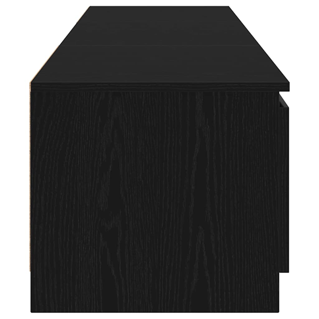 TV-skab Sort eg 140 x 38,5 x 36 cm Konstrueret træ