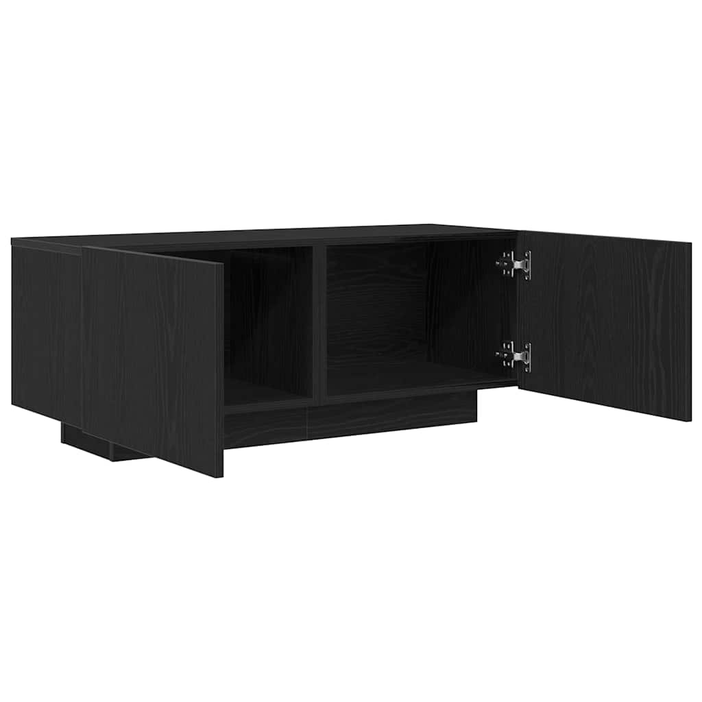 TV-skab Sort eg 100 x 35 x 40 cm Konstrueret træ