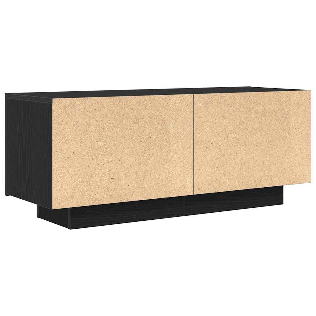 TV-skab Sort eg 100 x 35 x 40 cm Konstrueret træ