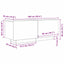 TV-skab Sort eg 100 x 35 x 40 cm Konstrueret træ
