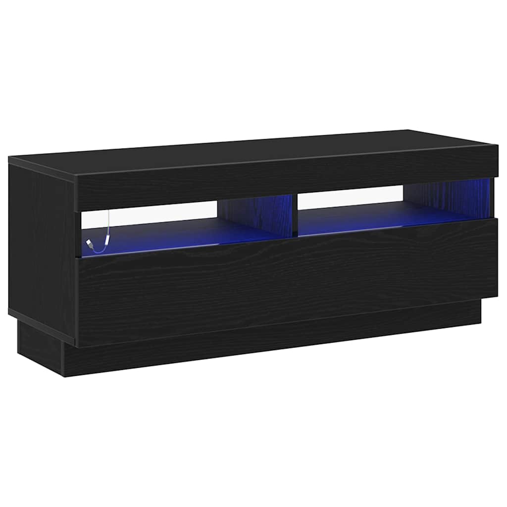 TV-skab Sort eg 100 x 35 x 40 cm Konstrueret træ