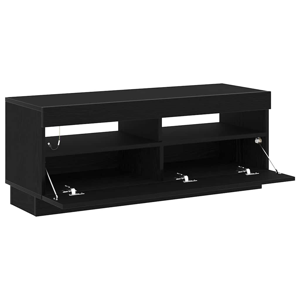 TV-skab Sort eg 100 x 35 x 40 cm Konstrueret træ