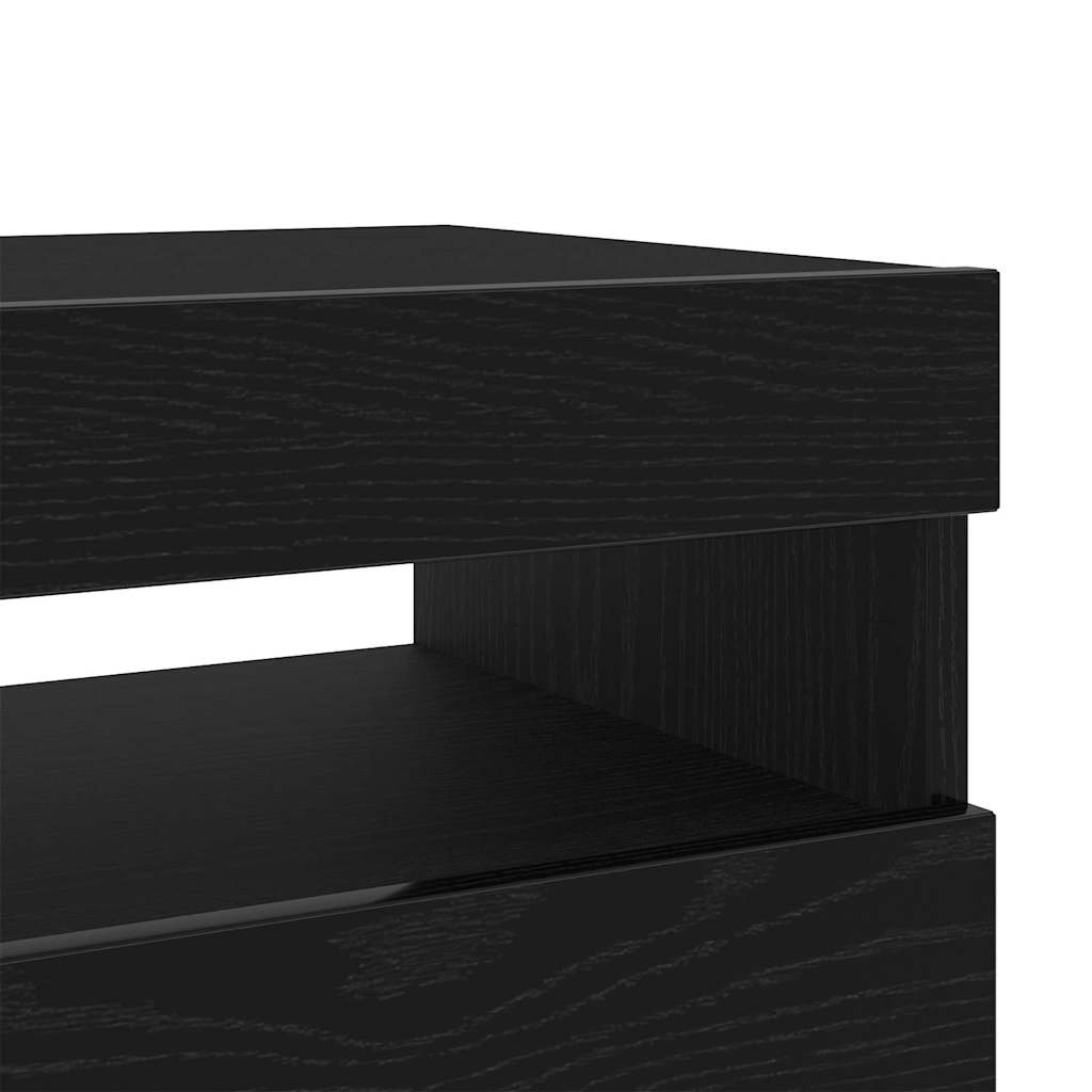 TV-skab Sort eg 80 x 35 x 40 cm Konstrueret træ