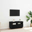 TV-skab Sort eg 80 x 35 x 40 cm Konstrueret træ