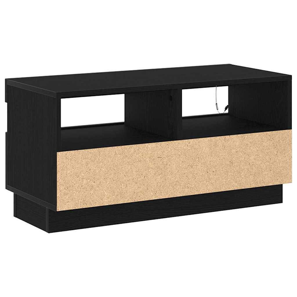 TV-skab Sort eg 80 x 35 x 40 cm Konstrueret træ