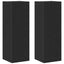Væg TV Skab 2 pcs Sort eg 30,5 x 28,5 x 90 cm Konstrueret træ