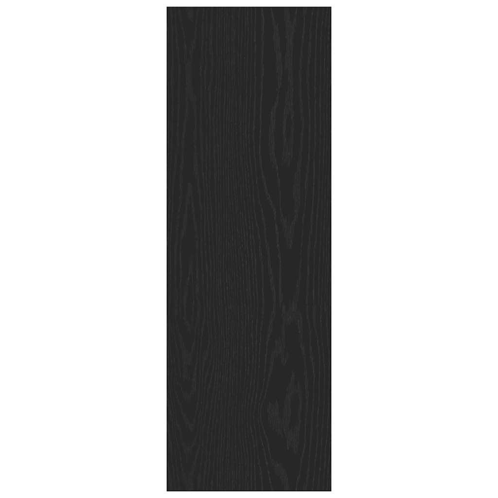Væg TV Skab 2 pcs Sort eg 30,5 x 28,5 x 90 cm Konstrueret træ