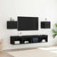 Vægmonteret TV Skab Vægmonteret 2 pcs Sort eg 30,5 x 30 x 30 cm