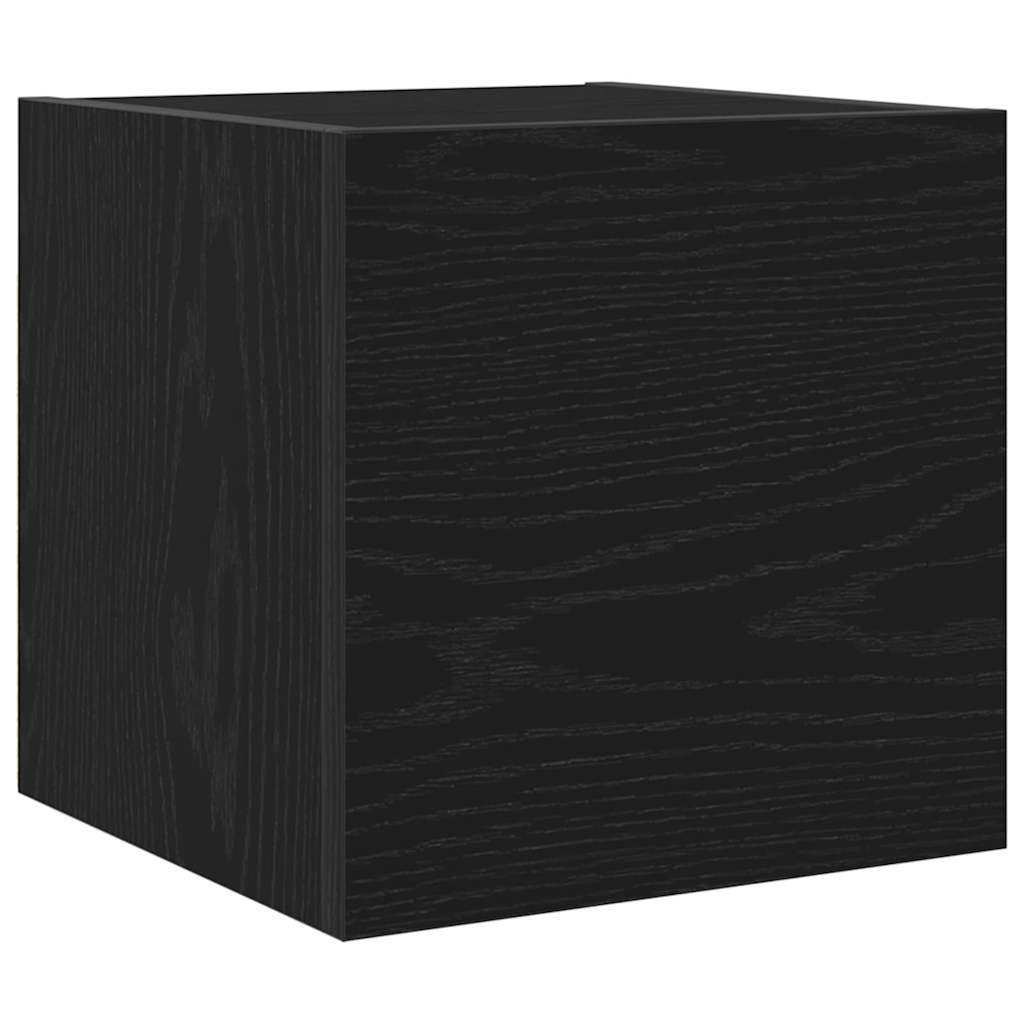 Vægmonteret TV Skab Vægmonteret 2 pcs Sort eg 30,5 x 30 x 30 cm