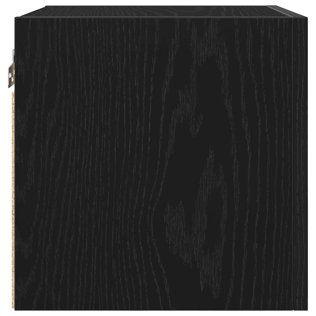 Vægmonteret TV Skab Vægmonteret 2 pcs Sort eg 30,5 x 30 x 30 cm