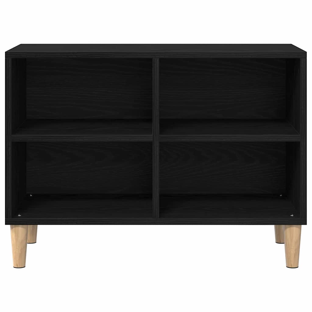 TV-skab Sort eg 69,5 x 30 x 50 cm Konstrueret træ