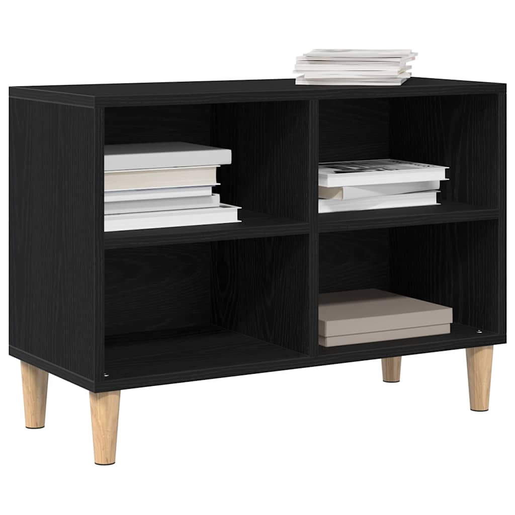 TV-skab Sort eg 69,5 x 30 x 50 cm Konstrueret træ