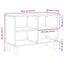 TV-skab Sort eg 69,5 x 30 x 50 cm Konstrueret træ
