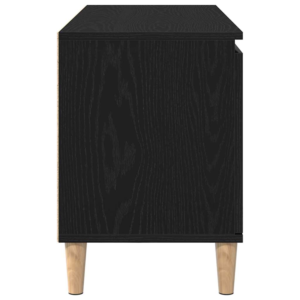 TV-skab Sort eg 102 x 35 x 50 cm Konstrueret træ