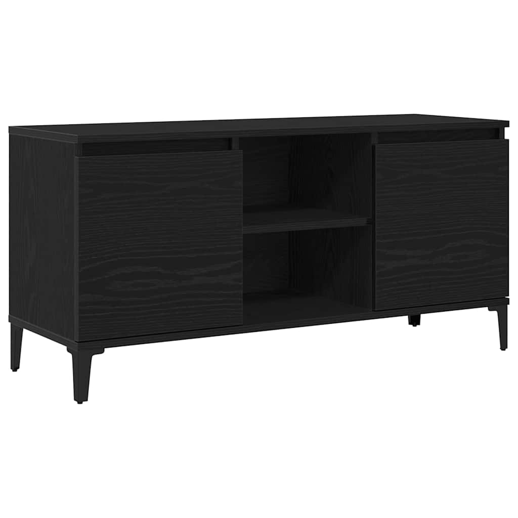TV-skab Sort eg 102 x 35 x 50 cm Konstrueret træ
