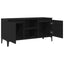 TV-skab Sort eg 102 x 35 x 50 cm Konstrueret træ
