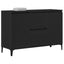 Sideboard med skuffe Sort eg 104 x 35 x 70 cm Konstrueret træ