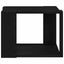 Sofabord Sort eg 40 x 40 x 30 cm Konstrueret træ