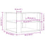 Sofabord Sort Eg 58 x 58 x 40 cm Konstrueret træ