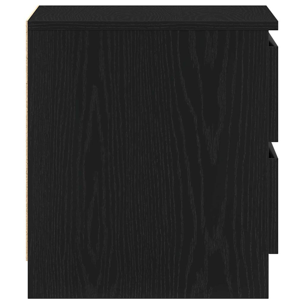 Natskab med skuffe Sort eg 50 x 40 x 43,5 cm Konstrueret træ
