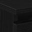 Natskab 2 pcs Sort eg 50 x 40 x 43,5 cm Konstrueret træ