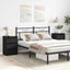 Natskab 2 pcs Sort eg 40 x 35 x 62,5 cm Konstrueret træ