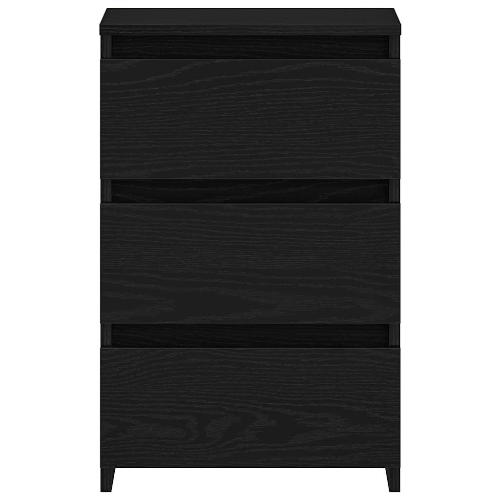 Natskab 2 pcs Sort eg 40 x 35 x 62,5 cm Konstrueret træ