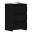 Natskab 2 pcs Sort eg 40 x 35 x 62,5 cm Konstrueret træ