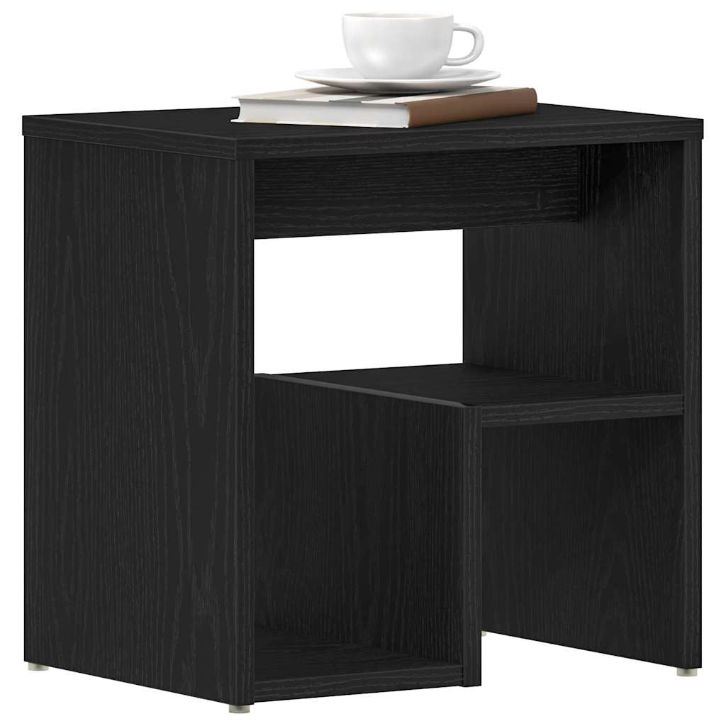 Natskab 2 pcs Sort eg 40 x 30 x 40 cm Konstrueret træ