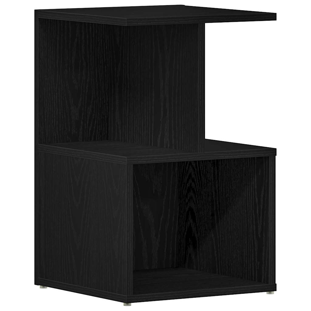 Natskab 2 pcs Sort eg 35 x 35 x 55 cm Konstrueret træ