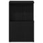 Natskab 2 pcs Sort eg 35 x 35 x 55 cm Konstrueret træ