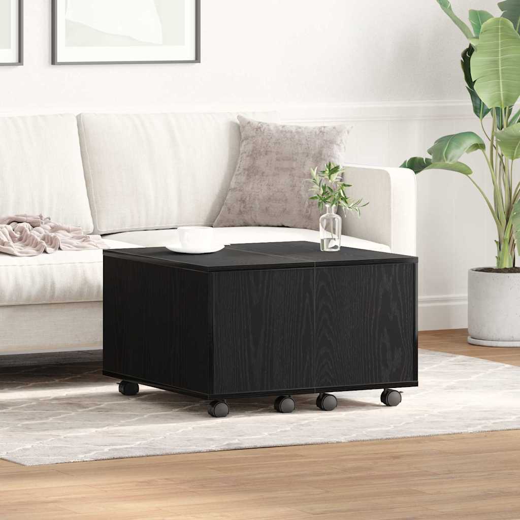 Sofabord Sort eg 60 x 60 x 38 cm Konstrueret træ