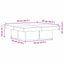 Sofabord Sort eg 90 x 90 x 28 cm Konstrueret træ