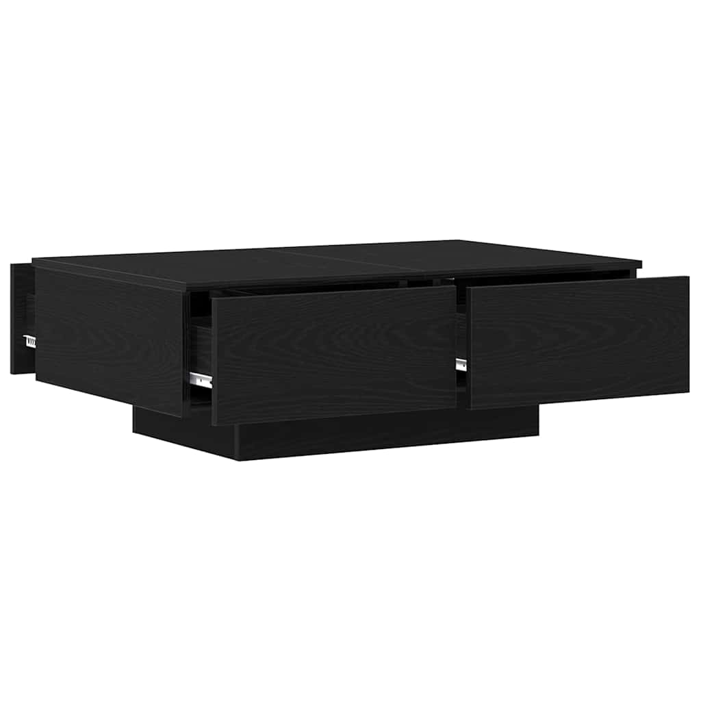 Sofabord Sort eg 90 x 60 x 31 cm Konstrueret træ