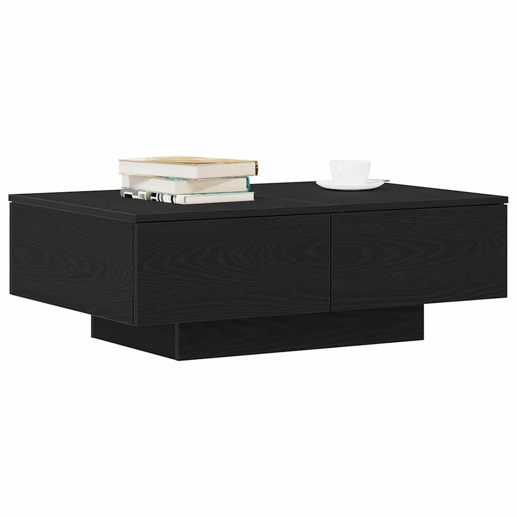 Sofabord Sort eg 90 x 60 x 31 cm Konstrueret træ