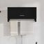 Garderobeskab Sort eg 70 x 32,5 x 35 cm Konstrueret træ