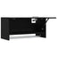 Garderobeskab Sort eg 70 x 32,5 x 35 cm Konstrueret træ