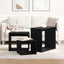 Nesting Bord 3 stk. Sort eg 55 x 30 x 50 cm Konstrueret træ