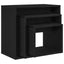 Nesting Bord 3 pcs Sort eg Konstrueret træ