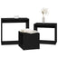 Nesting Bord 3 stk. Sort eg 55 x 30 x 50 cm Konstrueret træ