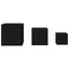 Nesting Bord 3 pcs Sort eg Konstrueret træ
