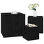 Nesting Bord 3 pcs Sort eg Konstrueret træ