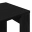 Indskudsborde 3 stk. Sort eg 61 x 28 x 47 cm Konstrueret træ