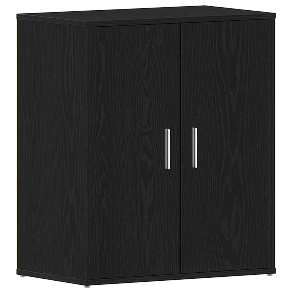 Sko skab med hylde Sort eg 60 x 35 x 70 cm Konstrueret træ