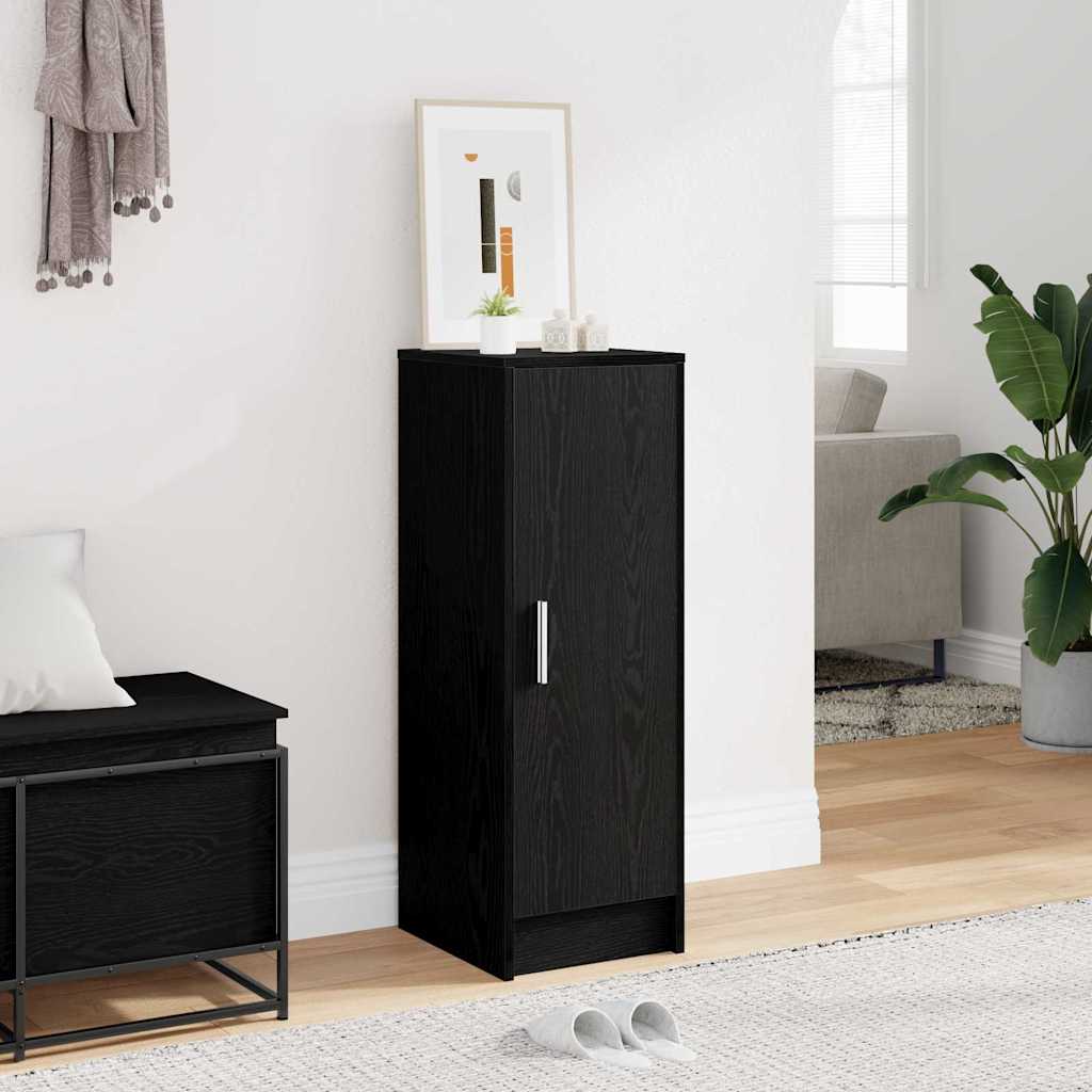 Sko skab med hylde Sort eg 32 x 35 x 92 cm Konstrueret træ