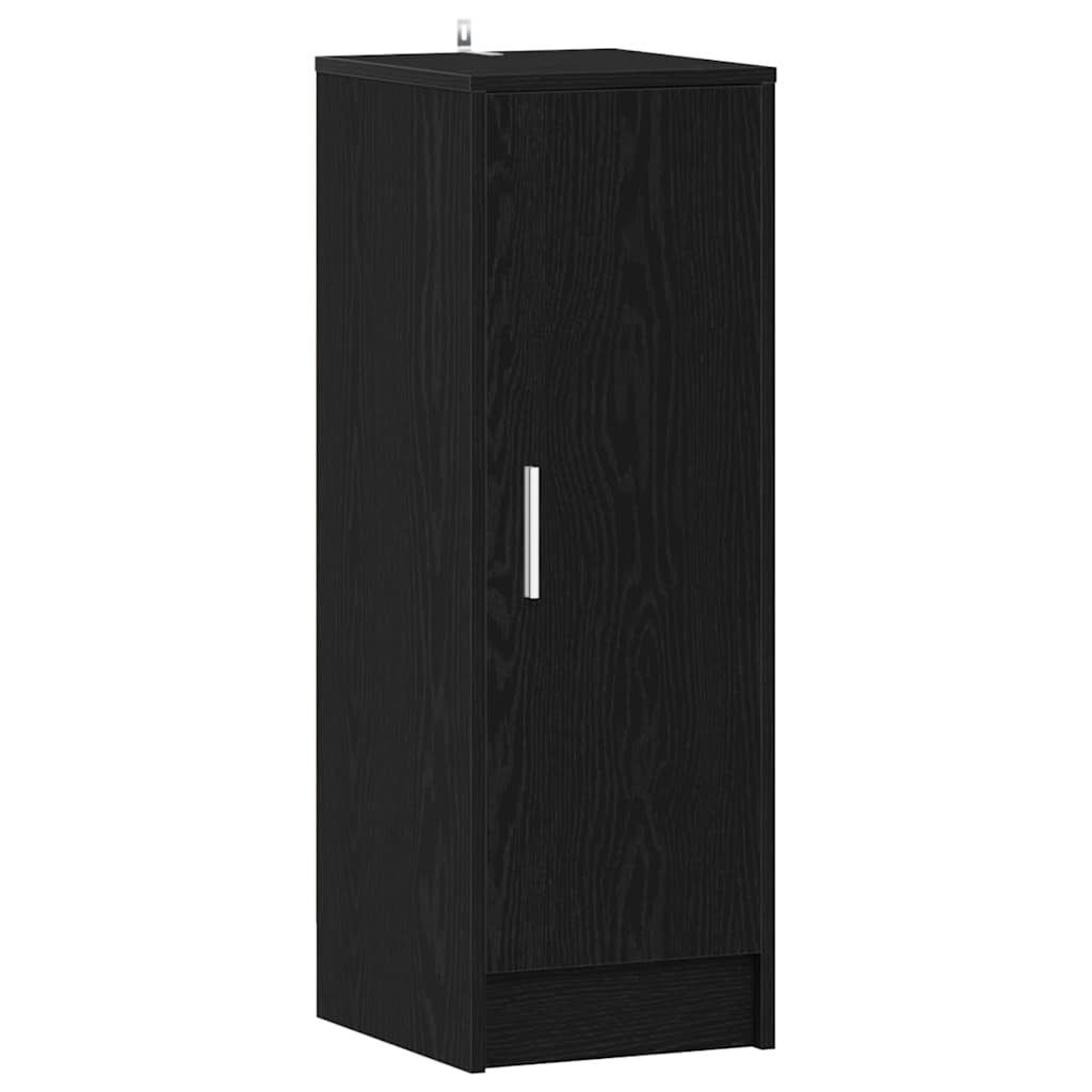 Sko skab med hylde Sort eg 32 x 35 x 92 cm Konstrueret træ