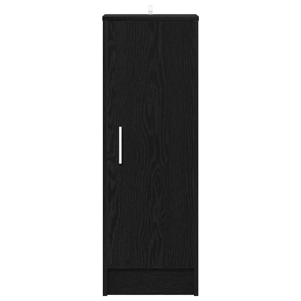 Sko skab med hylde Sort eg 32 x 35 x 92 cm Konstrueret træ